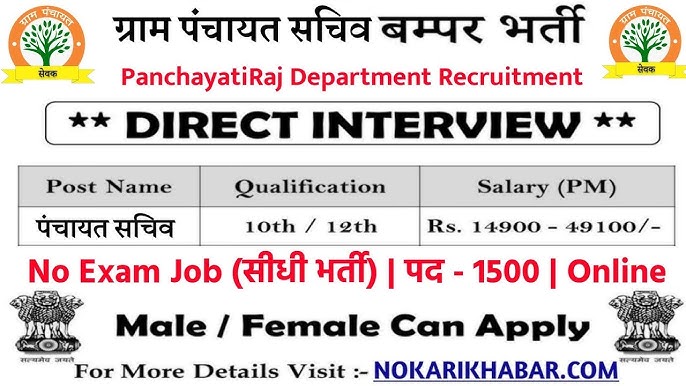 Panchayati Raj Vibhag Recruitment