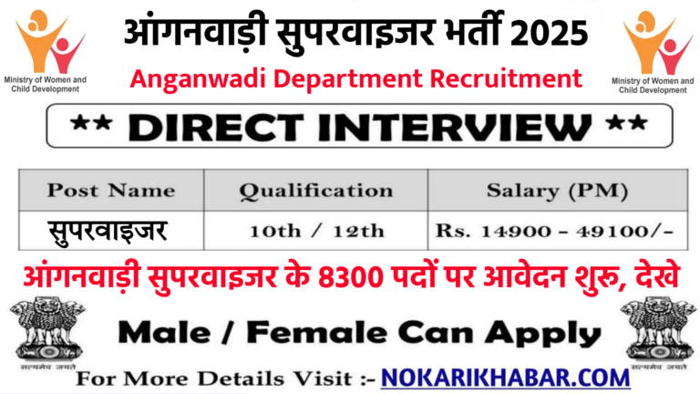 Anganwadi Supervisor Recruitment