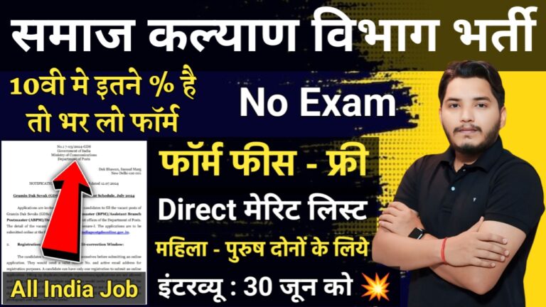 Social Welfare Department Recruitment