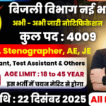 Electricity Department Recruitment