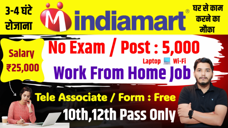 IndiaMart Work From Home Recruitment