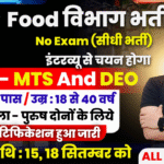 Food Department Recruitment