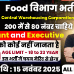 Food Department Recruitment
