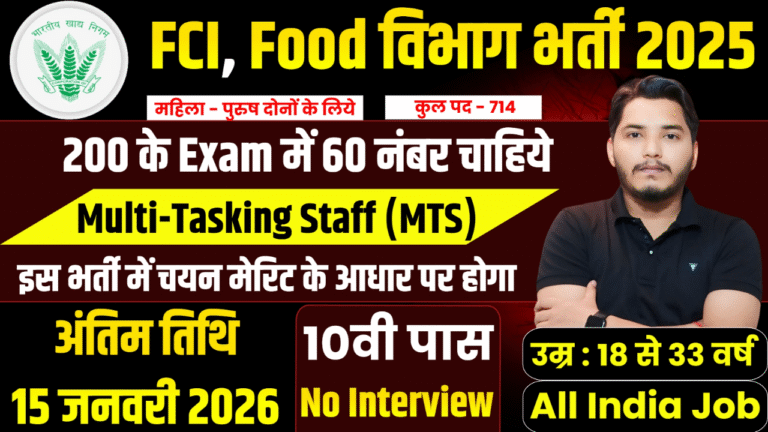 Food Department Recruitment