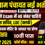 Panchayati Raj Vibhag Recruitment