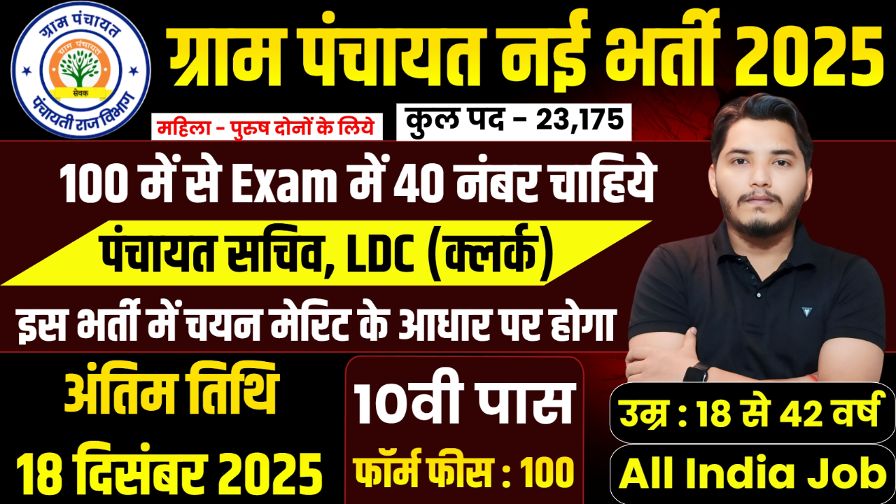 Panchayati Raj Vibhag Recruitment