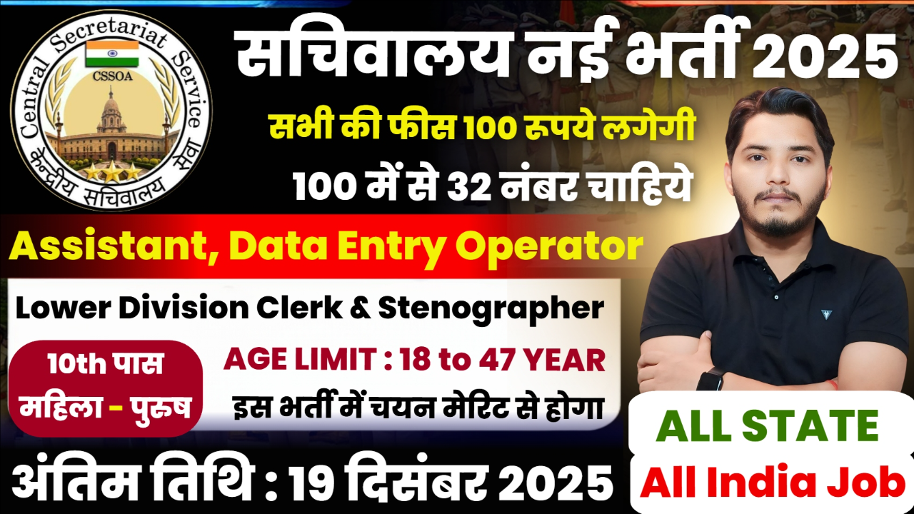 Sachiwalya Recruitment 2025 Notification Out For DEO, LDC & Others Post Vacancy Sachiwalya Recruitment