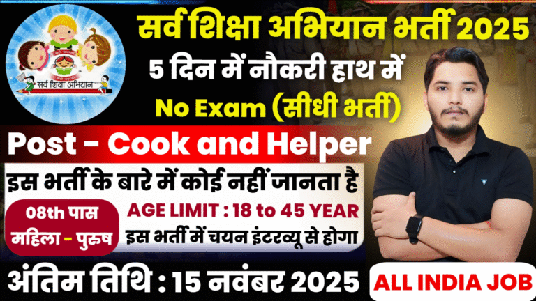 Sarva Shiksha Abhiyan Vacancy